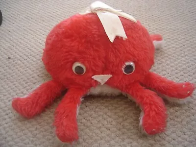 Cuddly Red Octopus For Kids Measuring 16cm Wide • £5