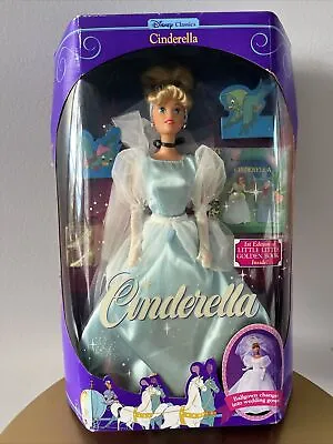 $28 • Buy Vintage 1991 Disney Classics Cinderella Doll Mattel Golden Book New