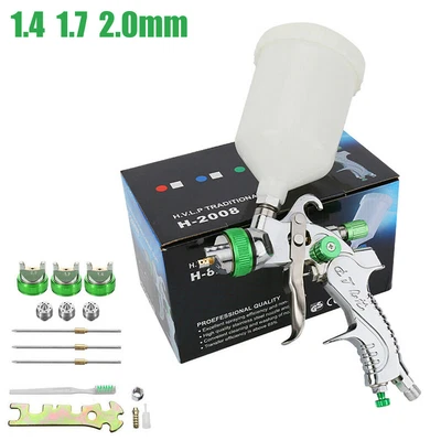 $25.99 • Buy 2008 HVLP Air Spray Gun Kit Auto Paint Car Primer Basecoat 1.4 1.7 2.0mm Nozzle