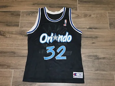 $48.93 • Buy Vintage Shaq O'Neal Orlando Magic NBA Basketball Jersey Champion Retro 44 #32