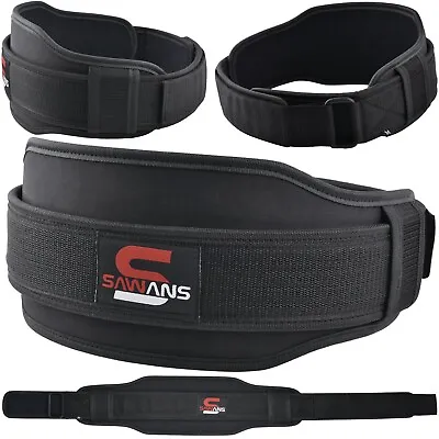 £9.99 • Buy SAWANS® Weight Lifting Belt Gym Training Neoprene Fitness Workout Double Support