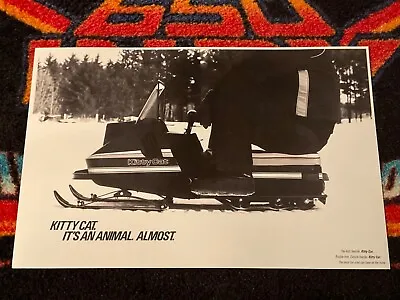 🏁 ‘85 ARCTIC CAT KITTY CAT Snowmobile Poster  Vintage Kids Sled (ANIMAL ALMOST) • $21.88