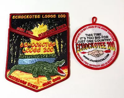 Boy Scout OA 200 Echockotee Lodge 2006 NOAC 3 Piece Flap Set • $19.99