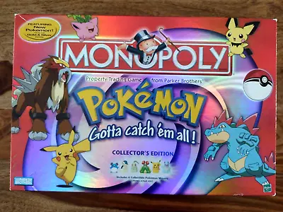 2001 Monopoly Pokemon Collector's Edition Game Hasbro INCOMPLETE • $59.99