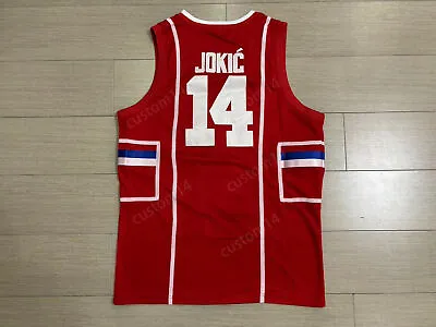 Nikola Jokic #14 Serbia Joker Serbian Mens Basketball Jersey Top Stitched S-3XL • $19.99