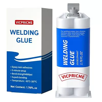 VICPRICME Metal Glue1.76oz 2 Part Epoxy Ab Glue Heary Duty Weld ，The Strongest • $19.46