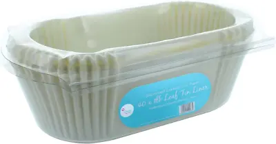 Doric 1lb Loaf Tin Liners 40 Pack Non-Stick Siliconised Greaseproof Paper For • £8.73