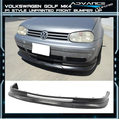 Fits 99-04 Volkswagen Golf Mk4 MKIV P1 Unpainted Front Bumper Lip Spoiler PU • $129.99