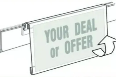 £7.99 • Buy 10x Shelf Edge Talker Data Strip Barker Retail Price Promotion Display Tag Pos