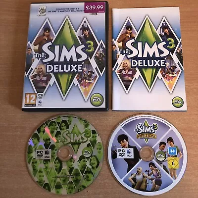 £5.99 • Buy The Sims 3 Deluxe Edition - PC DVD - Includes Ambitions Expansion Pack