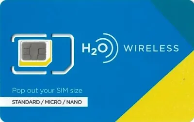 H20 Wireless 4G & 5G SIM Card (30% New Customer Discount) • $3.39