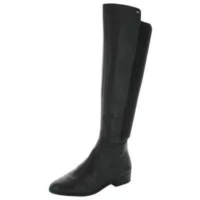 MICHAEL Michael Kors Womens Bromley Black Riding Boots 6 Medium (BM) BHFO 8107 • $67.99