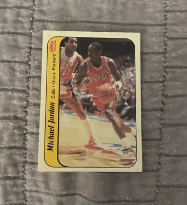 Michael Jordan 1986-87 Fleer Sticker Rookie Card RC CHICAGO BULLS • $600