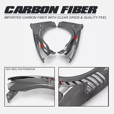 For Infiniti G37 Coupe Carbon Fiber Front Vented Fender BodyKits Mudguards • $1798.20