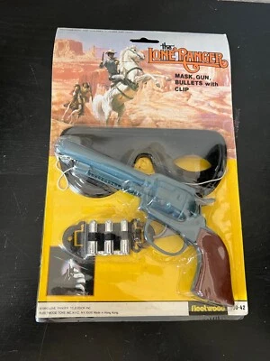 $25 • Buy Fleetwood Lone Ranger Mask, Gun & Bullets With Clip + A Vintage LR Mug W/Bonus