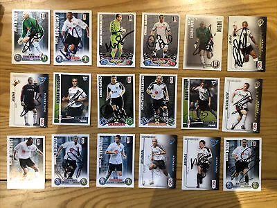 £5.99 • Buy Fulham F C. Signed Cards X 18. Excellent 
