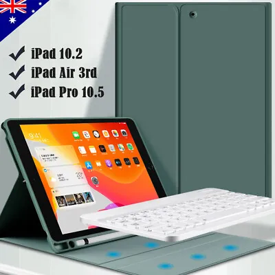 $38.95 • Buy For IPad 7th 8th Gen 10.2  10.5  Air Bluetooth Keyboard Case Cover Pencil Holder