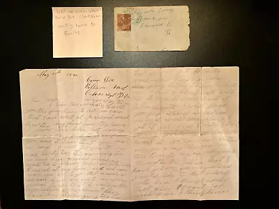 Civil War Letter To Home: Soldier From Camp Dix To Clearfield Pa • $75