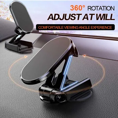 360° Rotating Magnetic Car Phone Holder Dashboard Mount Stand For IPhone Samsung • $16.75