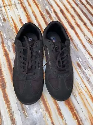 US Polo Assn. Black Tennis Shoes Womens Size 7.5W New Condition CLEAN Work Ready • $18