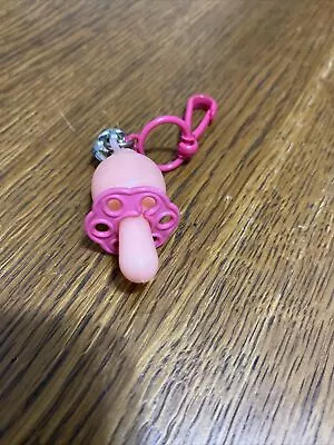 Rare Vintage 1980s Clip On Pink Baby Pacifier￼ 80s Charm Necklace • $29.99