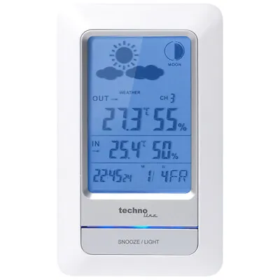 Weather Station WS 6740 With Weather Situation Forecast Moon Phase Display • £26.11