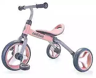  4 In 1 Tricycle For Toddlers Age 2-5 Folding Kids Trike Tricycles Pink • $98.17