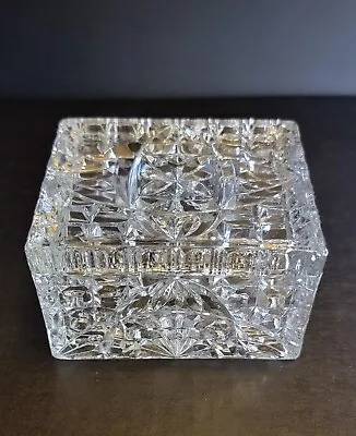 Vintage Pressed Glass Jewelry/Trinket Box • $15