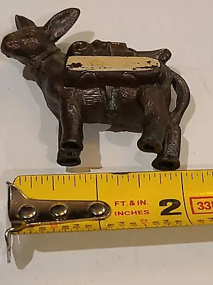 Vtg Donkey Burrow Pack Mule Metal Figurine Occupied Japan Miniture • $9.99