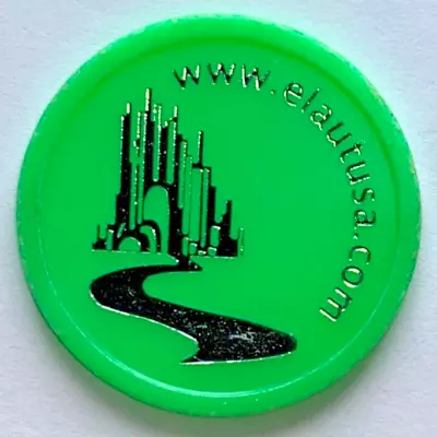 Wizard Of Oz Yellow Brick Road Www.elautusa.com Game Arcade Token Coin Plastic • $9.99