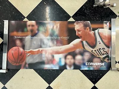 Vintage Converse Larry Bird Boston Celtics NBA Poster 80s • $50