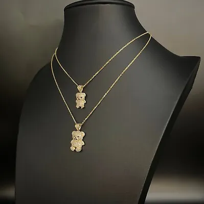 10k Real Gold Pendants Necklace10K Real Gold Teddy Bear Charm10k Solid Charm • $99.50