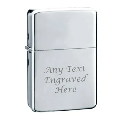 £4.99 • Buy Chrome Engraved Star Engraved Lighter In Gift Tin