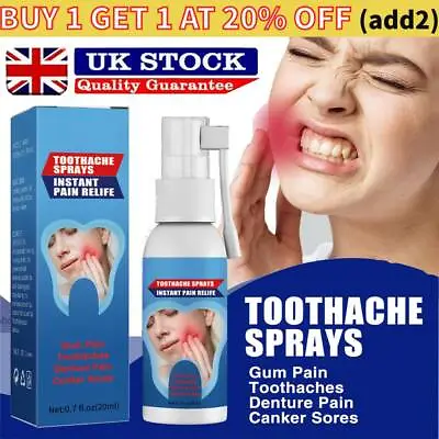 £5.55 • Buy Toothache Spray Instant Pain Relief Oral Teeth Care Effective Dental Treatment ✨