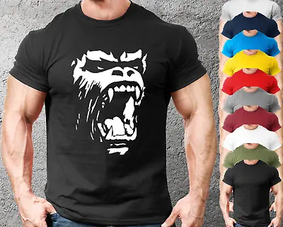 £7.99 • Buy Gorilla Roar Gym Fit T-Shirt Mens Gym Clothing Workout Training Bodybuilding 