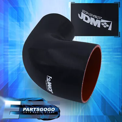 3.5  - 2.5  90 Degree Angle Elbow 3PLY Silicone Coupler Turbo Hose Piping Intake • $17.99