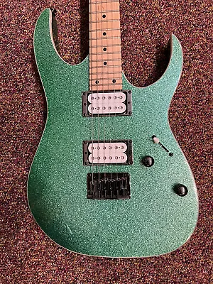 Ibanez RG421MSP Green Sparkle Solid-Body Electric Guitar RH • $400