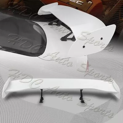 Universal 57  TYPE-2 Painted White ABS GT Trunk Adjustable Bracket Spoiler Wing • $129.99