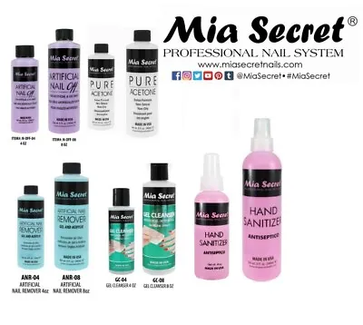 Mia Secret Acetone /Cleanser / Remover /Nail Off- CHOOSE YOURS • $11.19