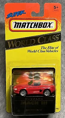 1994 Matchbox Super World Class Mustang Mach III #42 • $2