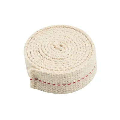 White Flat Cotton Oil Lamp Wick Roll For Oil Lamps And Lanterns Roll Of • £1.45