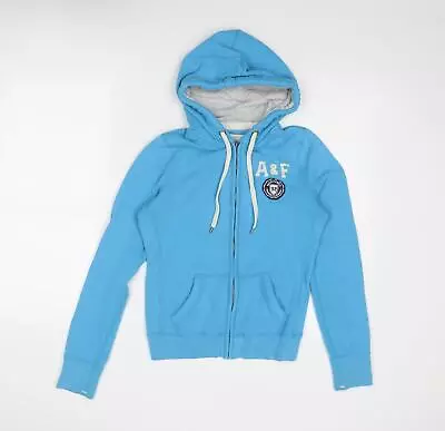 Abercrombie & Fitch Womens Blue Cotton Full Zip Hoodie Size S Zip • £7.25