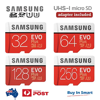 Micro SD Card SamSung Evo Plus 32GB 64GB 128GB 256GB Class 10 SDHC SDXC Memory • $20.55