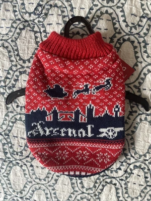 $0.99 • Buy Arsenal Dog Christmas Sweater Small