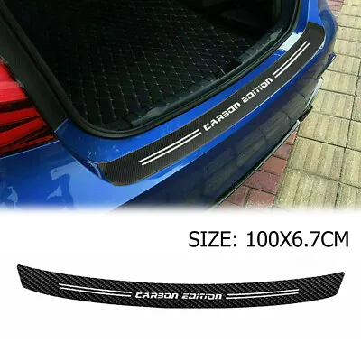 Carbon Fiber Car Rear Bumper Protector Cover Corner Trim Sticker Accessories • $19.76