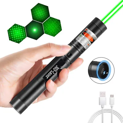 USB Laser Pointer 10000 Meter Visible Beam Laser Pen Light For Outdoor Adventure • $18.69