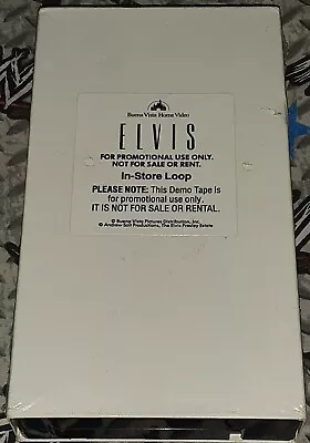 Elvis Promo In Store VHS Tape Rare Presley Record Store Vintage Promotional  • $99.99