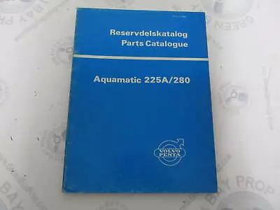 2845 Volvo Penta Parts Catalog Aquamatic 225A/280 1973 • $20.95