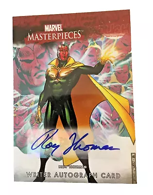 ROY THOMAS 2008 UD Marvel Masterpieces Auto Card RT Signed • $69