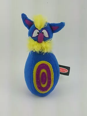 Melissa & Doug Monster Bowling Replacement Stuffed Plush Pin~Blue & Yellow • $9.59